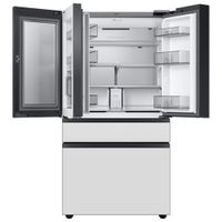 Samsung BESPOKE 36" 22.5 Cu. Ft. 4-Door French Door Refrigerator with Water Dispenser (RF23BB8900AWAC) - White