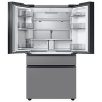 Samsung BESPOKE 36" 22.8 Cu. Ft. 4-Door French Door Refrigerator with Water Dispenser (RF23BB8600QLAA) - Stainless Steel