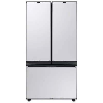 Samsung BESPOKE 36" 30.1 Cu. Ft. 3-Door French Door Refrigerator with Water Dispenser (RF30BB6600APAA) - Custom Panel Ready