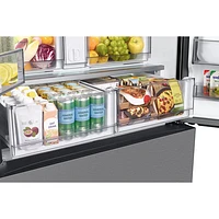 Samsung BESPOKE 36" 30.1 Cu. Ft. 3-Door French Door Refrigerator (RF30BB6200QLAA) - Stainless Steel