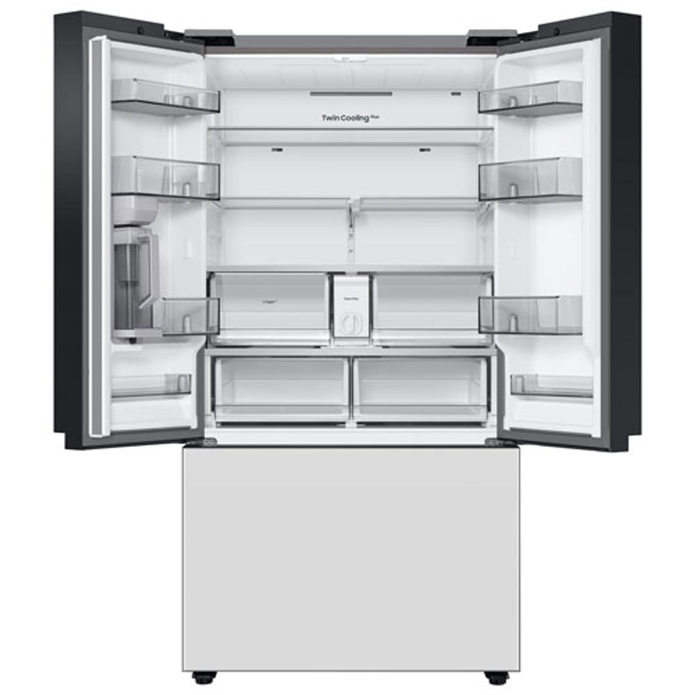 Samsung BESPOKE 36" 30 Cu. Ft. 3-Door French Door Refrigerator (RF30BB6200APAA) - Custom Panel Ready