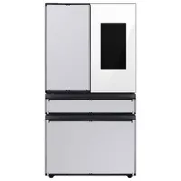 Samsung BESPOKE 36" 28.6 Cu. Ft. 4-Door French Door Refrigerator with Water & Ice Dispenser (RF29BB8900AWAC) - White