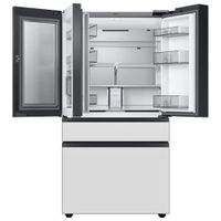 Samsung BESPOKE 36" 28.6 Cu. Ft. 4-Door French Door Refrigerator with Water & Ice Dispenser (RF29BB8900AWAC) - White