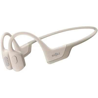 Écouteurs Bluetooth oreilles libres à conduction osseuse OpenRun Pro de Shokz - Beige