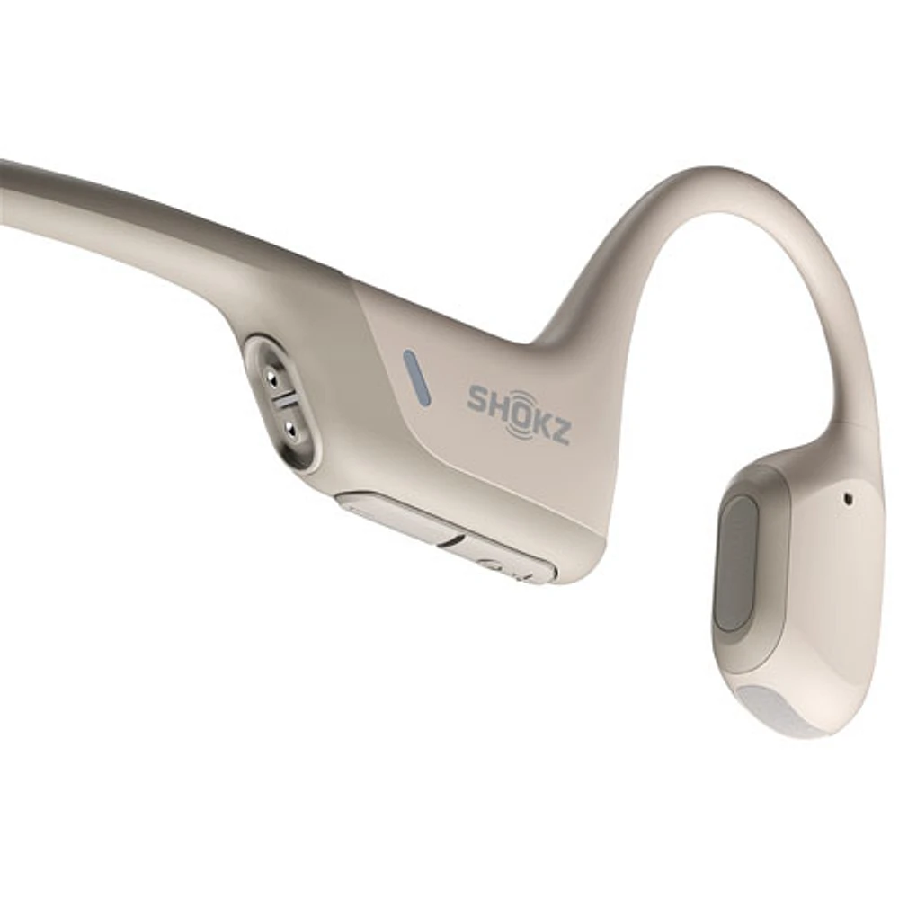 Écouteurs Bluetooth oreilles libres à conduction osseuse OpenRun Pro de Shokz - Beige