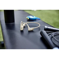 Écouteurs Bluetooth oreilles libres à conduction osseuse OpenRun Pro de Shokz - Beige