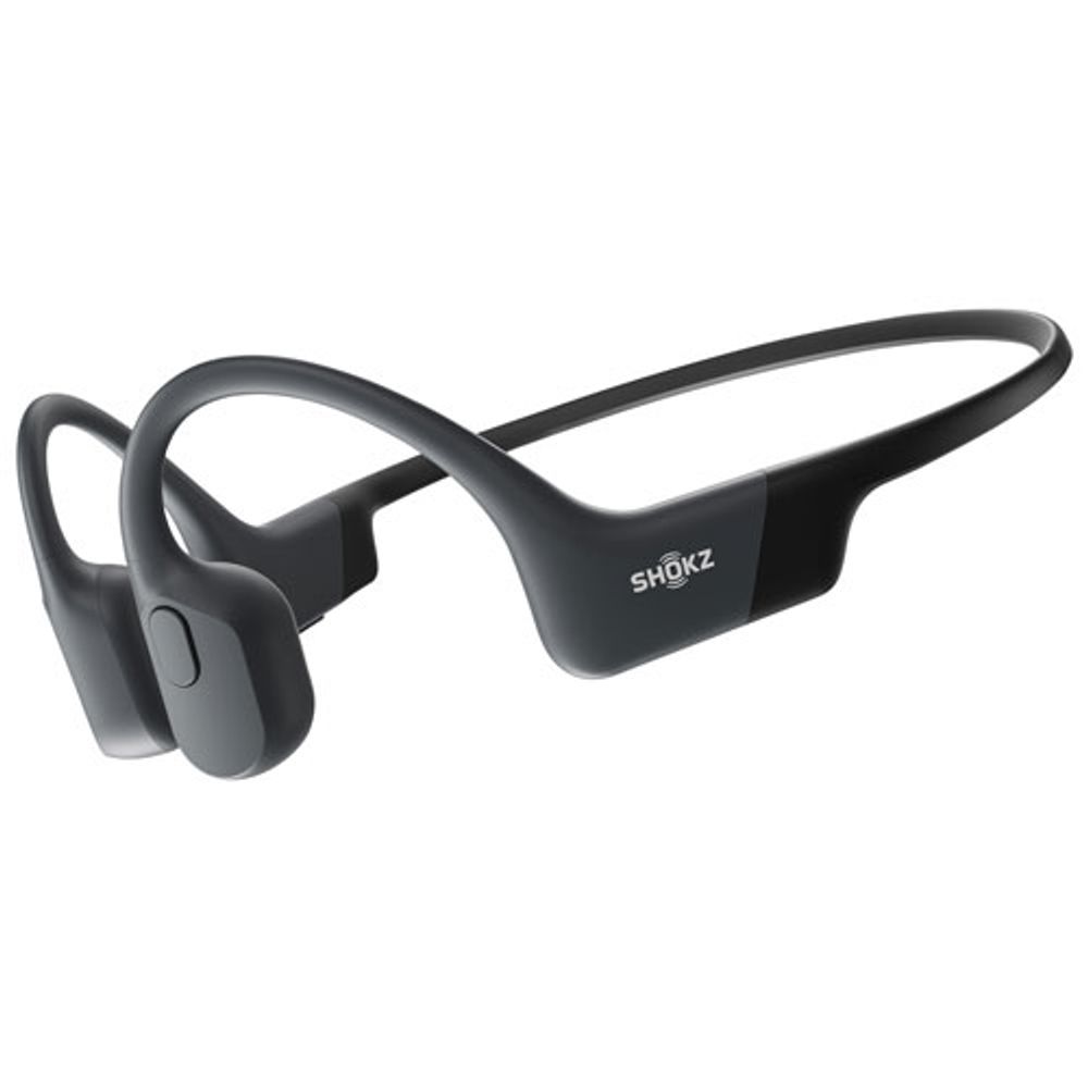 Shokz OpenRun Bone Conduction Open-Ear Bluetooth Headphones - Black