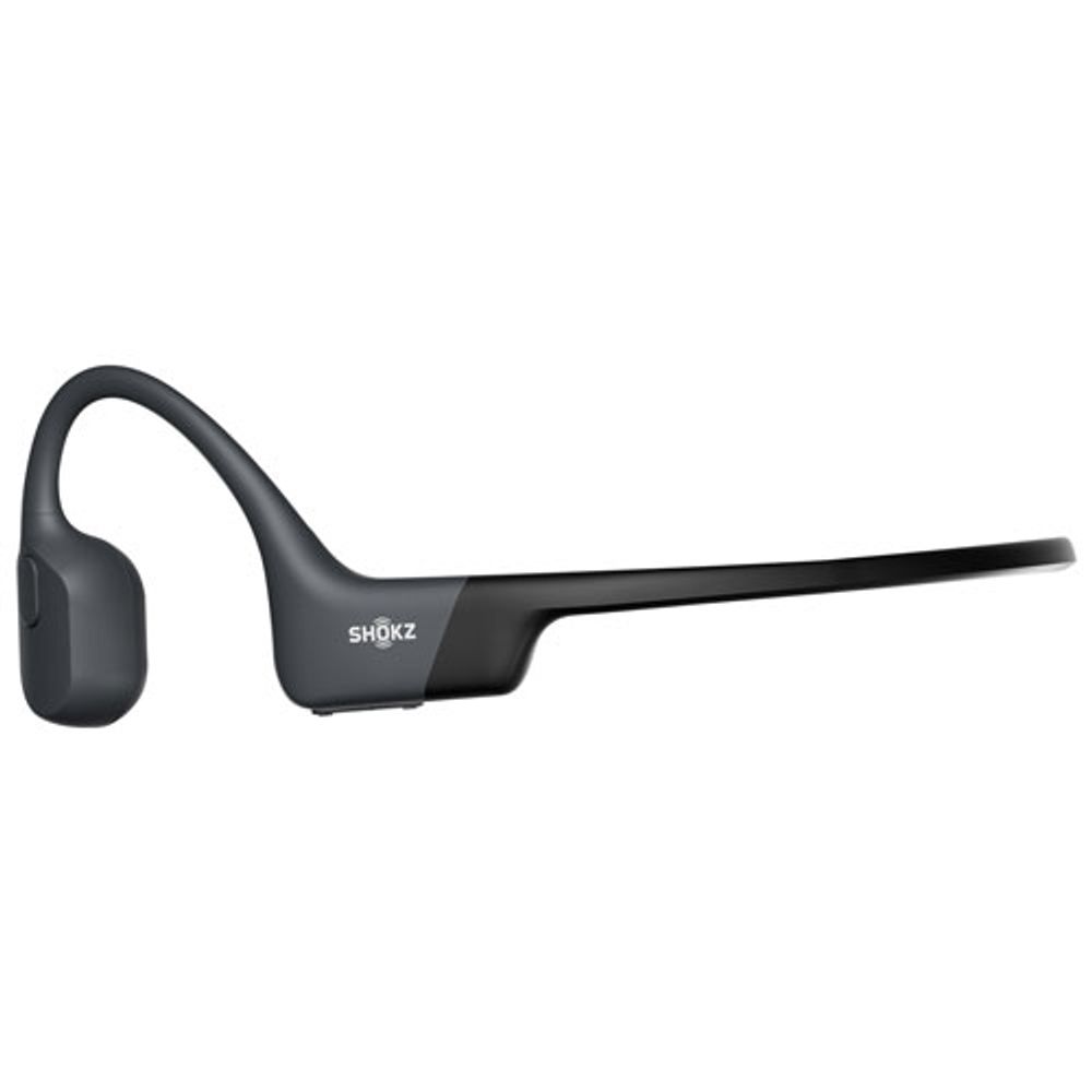 Shokz OpenRun Bone Conduction Open-Ear Bluetooth Headphones - Black