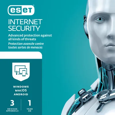 ESET Internet Security (PC/Mac) - 3 Devices - 1 Year - Digital Download