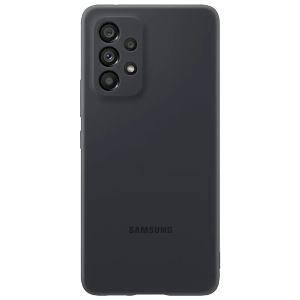 Samsung Silicone Fitted Soft Shell Case for Galaxy A53 - Black