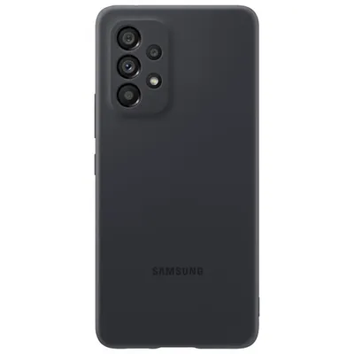 Samsung Silicone Fitted Soft Shell Case for Galaxy A53 - Black