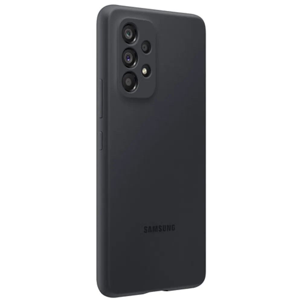 Samsung Silicone Fitted Soft Shell Case for Galaxy A53 - Black