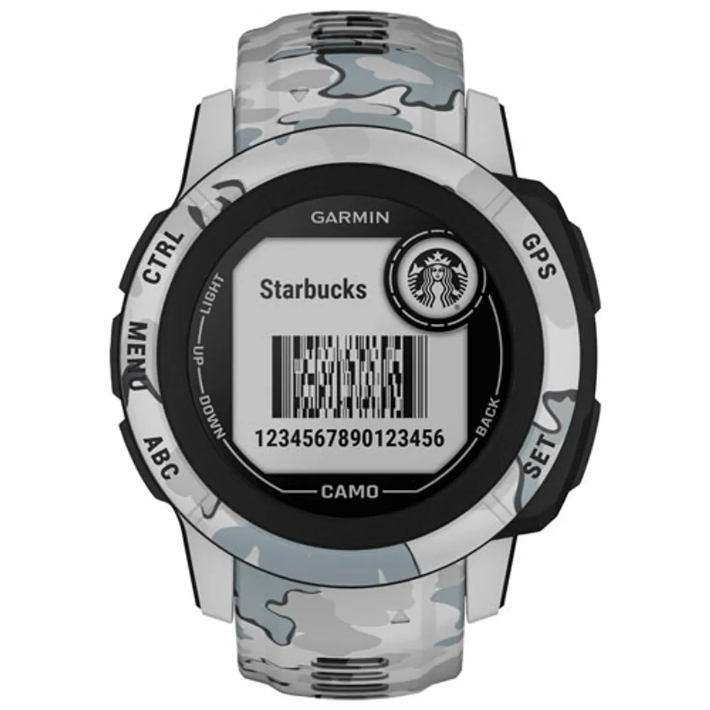 Garmin Instinct 2S Camo Edition 40mm GPS Watch with Heart Rate Monitor - Mist Camo