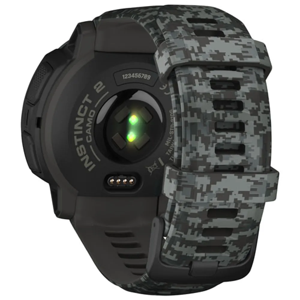 Garmin Instinct 2 Camo Edition 45mm GPS Watch with Heart Rate Monitor - Graphite Camo