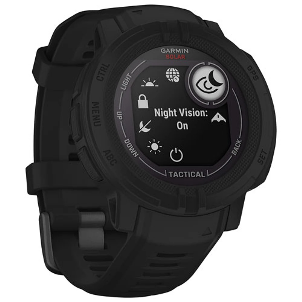 Garmin Instinct 2 Solar Tactical Edition 45mm Bluetooth Mutlisport Smartwatch - Black