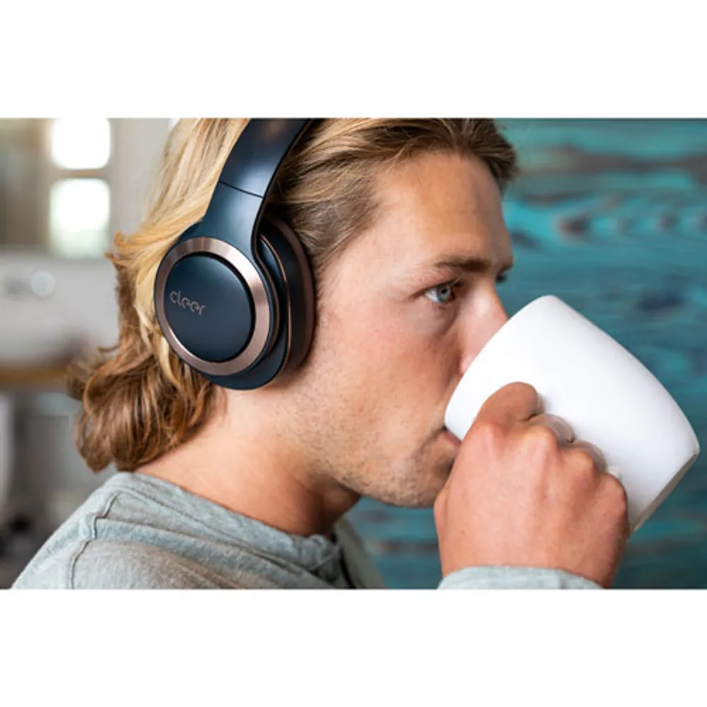 Cleer Audio Enduro ANC Over-Ear Noise Cancelling Bluetooth Headphones - Navy