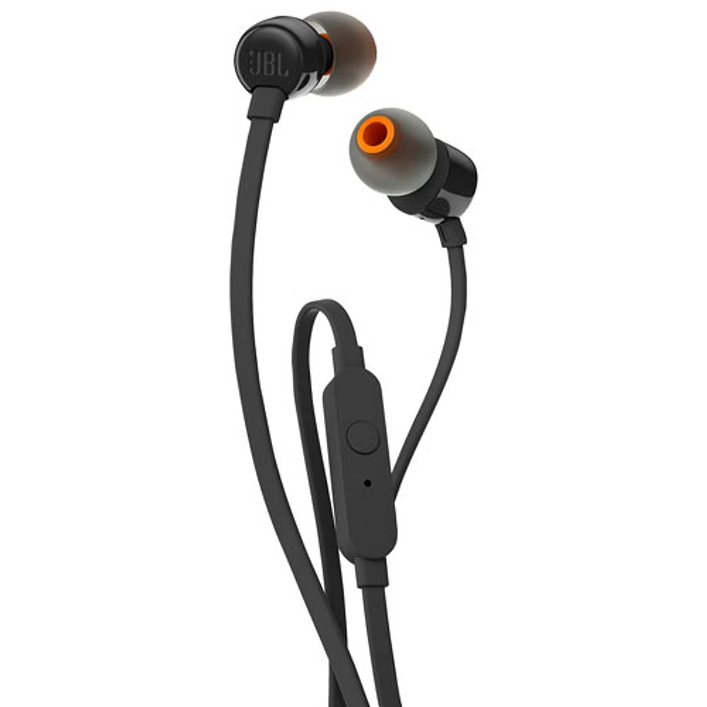 JBL T110 In-Ear Sound Isolating Headphones - Black