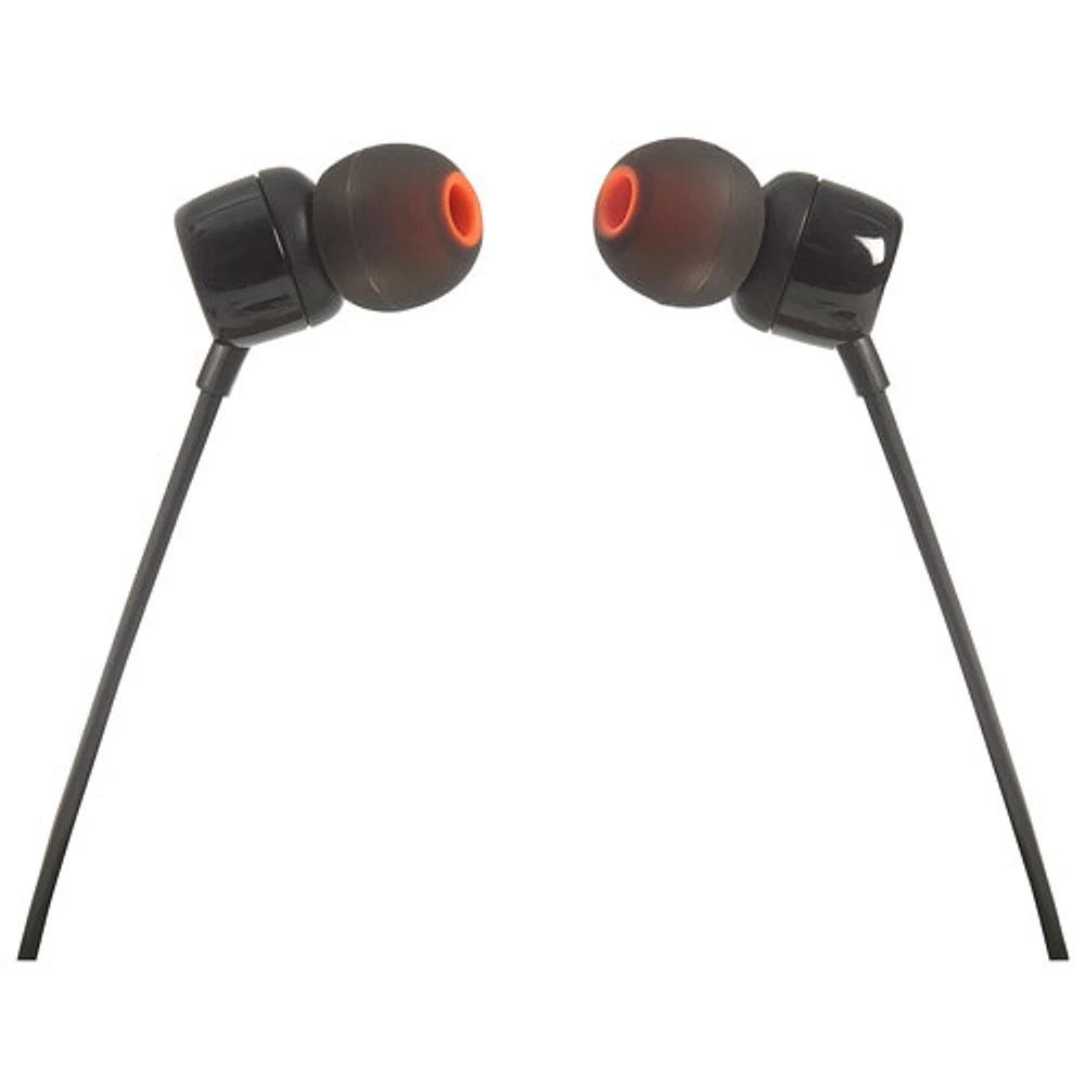 JBL T110 In-Ear Sound Isolating Headphones - Black