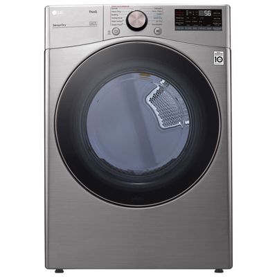 LG 7.4 Cu. Ft. Electric Steam Dryer (DLEX3850V) - Graphic Steel - Open Box