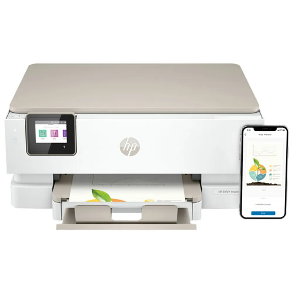 HP ENVY Inspire 7255e Wireless All-In-One Inkjet Printer - HP Instant Ink 3-Month Free Trial Included*