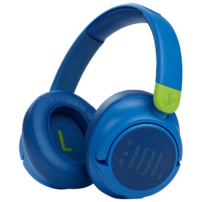 Casque d'écoute Bluetooth à suppression du bruit pour enfants Junior 460NC de JBL - Bleu
