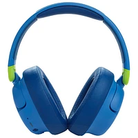 Casque d'écoute Bluetooth à suppression du bruit pour enfants Junior 460NC de JBL - Bleu
