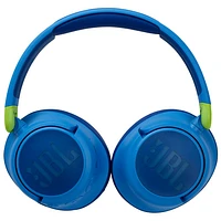 Casque d'écoute Bluetooth à suppression du bruit pour enfants Junior 460NC de JBL - Bleu