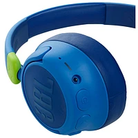 Casque d'écoute Bluetooth à suppression du bruit pour enfants Junior 460NC de JBL - Bleu