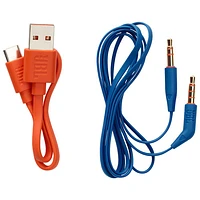 Casque d'écoute Bluetooth à suppression du bruit pour enfants Junior 460NC de JBL - Bleu