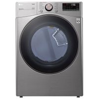 LG 7.4 Cu. Ft. Electric Steam Dryer (DLEX3850V) - Graphic Steel - Open Box - Scratch & Dent