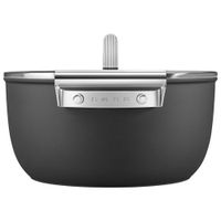 Smeg 9.5" Aluminum Casserole Pan with Glass Lid