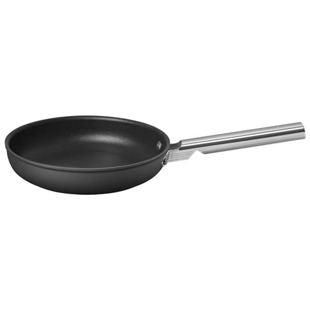 Smeg 9.5" Aluminum Frying Pan - Matte Black