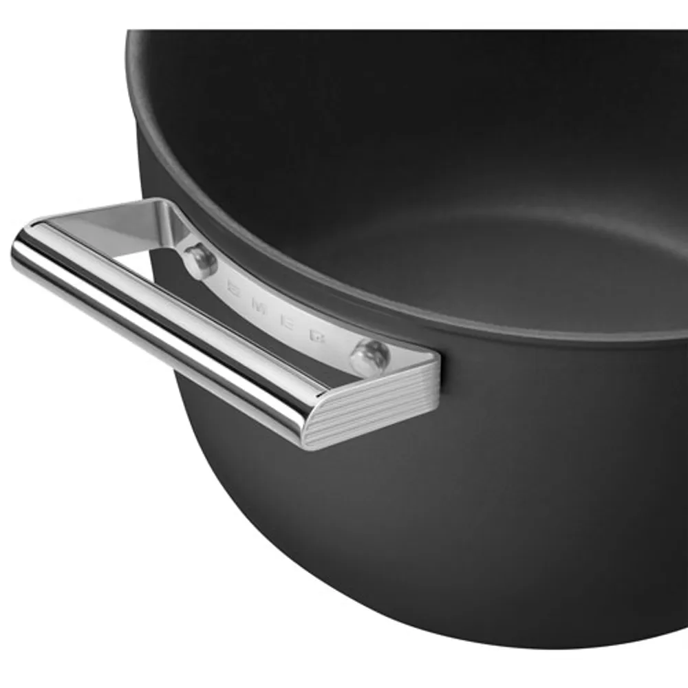 Smeg 10" Aluminum Casserole Pan with Glass Lid