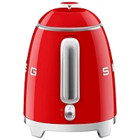 Bouilloire électrique miniature de la gamme Années 50 de Smeg - 0,8 l - Rouge
