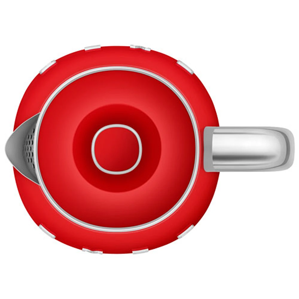 Bouilloire électrique miniature de la gamme Années 50 de Smeg - 0,8 l - Rouge