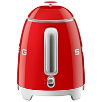 Bouilloire électrique miniature de la gamme Années 50 de Smeg - 0,8 l - Rouge