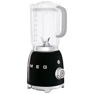 Mélangeur de comptoir de 1,4 l et 600 W de la gamme Années 50 de Smeg - Noir