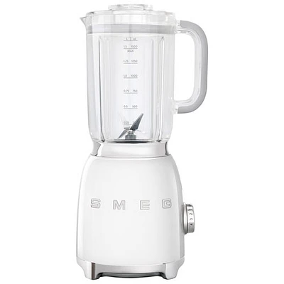 Smeg 50's Style 1.4L 600-Watt Countertop Blender - White