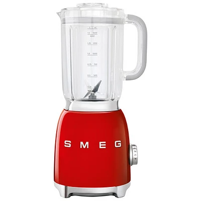 Mélangeur de comptoir de 1,4 l et 600 W de la gamme Années 50 de Smeg - Rouge