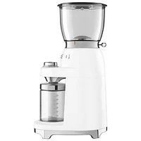 Smeg 50's Style Burr Coffee Grinder - White