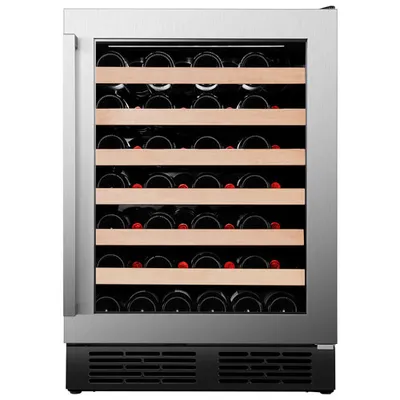 Hisense 54-Bottle Freestanding Wine Cellar (HWS54029SS) - Stainless Steel