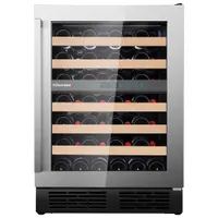 Hisense 46-Bottle Freestanding Dual Temperature Zone Wine Cellar (HWD46029SS) - Stainless Steel