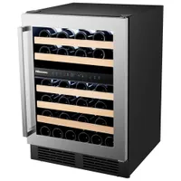 Hisense 46-Bottle Freestanding Dual Temperature Zone Wine Cellar (HWD46029SS) - Stainless Steel