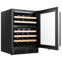Hisense 46-Bottle Freestanding Dual Temperature Zone Wine Cellar (HWD46029SS) - Stainless Steel