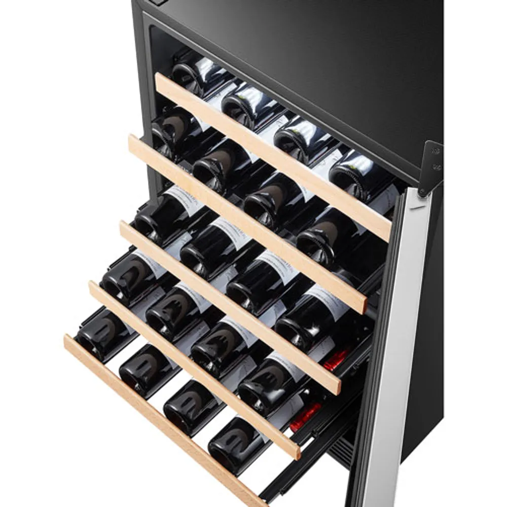 Hisense 46-Bottle Freestanding Dual Temperature Zone Wine Cellar (HWD46029SS) - Stainless Steel