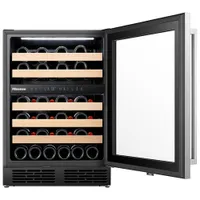 Hisense 46-Bottle Freestanding Dual Temperature Zone Wine Cellar (HWD46029SS) - Stainless Steel