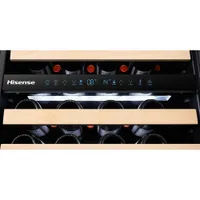 Hisense 46-Bottle Freestanding Dual Temperature Zone Wine Cellar (HWD46029SS) - Stainless Steel