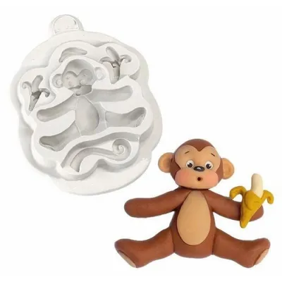 3D Silicone Baby Monkey Mold