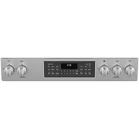 GE 30" 6.7 Cu. Ft. Double Oven 5-Burner Slide-In Gas Range (JCGSS86SPSS) - Stainless Steel