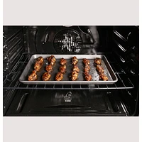 GE 30" 5.6 Cu. Ft. True Convection 5-Burner Freestanding Gas Air Fry Range (PCGB935YPFS) - Stainless